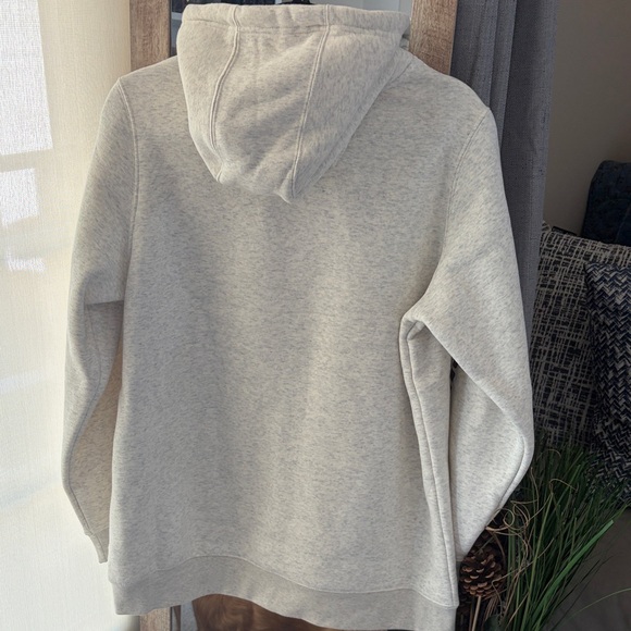 CAT Women's Light Gray Crewneck Hoodie with Maroon Logo - Picture 7 of 8